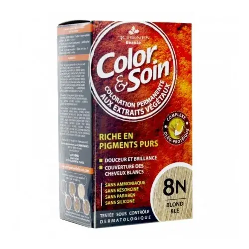 3 CHENES COLOR & SOIN COLORATION BLOND BLÉ 8N