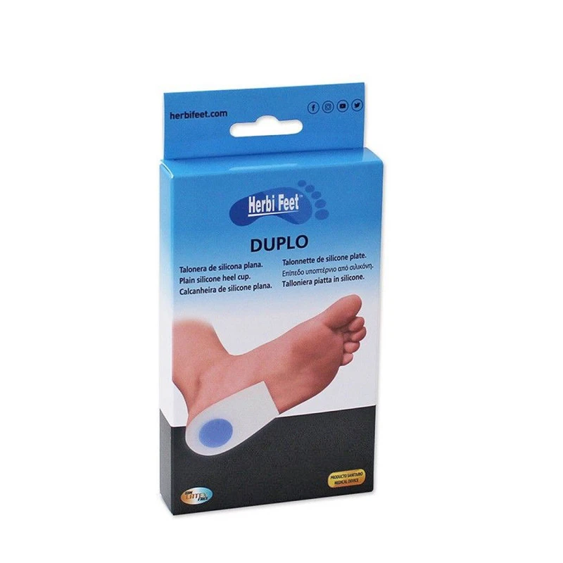 Talonnette en silicone plate - Herbi Feet Duplo