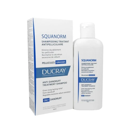 DUCRAY SQUANORM SHAMPOOING PELLICULES GRASSES 200ML