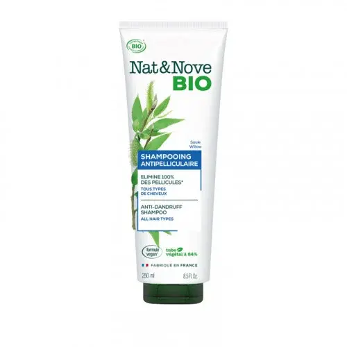 NAT&NOVE BIO SHAMPOOING ANTIPELLICULAIRE A L'EXTRAIT DE SAULE 250ML