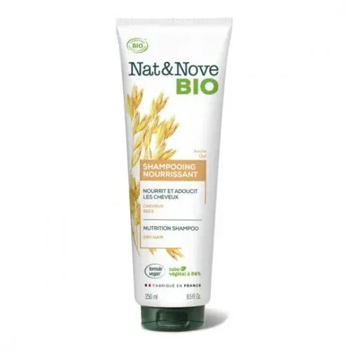 NAT&NOVE BIO SHAMPOOING NOURRISSSANT A L'EXTRAIT D'AVOINE POUR CHEVEUX SECS 250ML