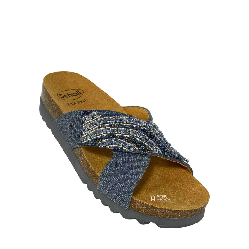 Scholl La Serena Strap - Mules orthopédiques femme - Denim