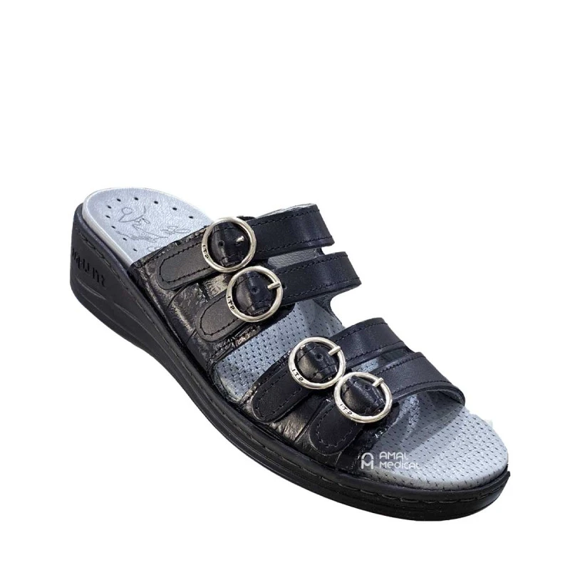 STI Orthopedic - Sabot orthopédique femme - EV05 – noir croco