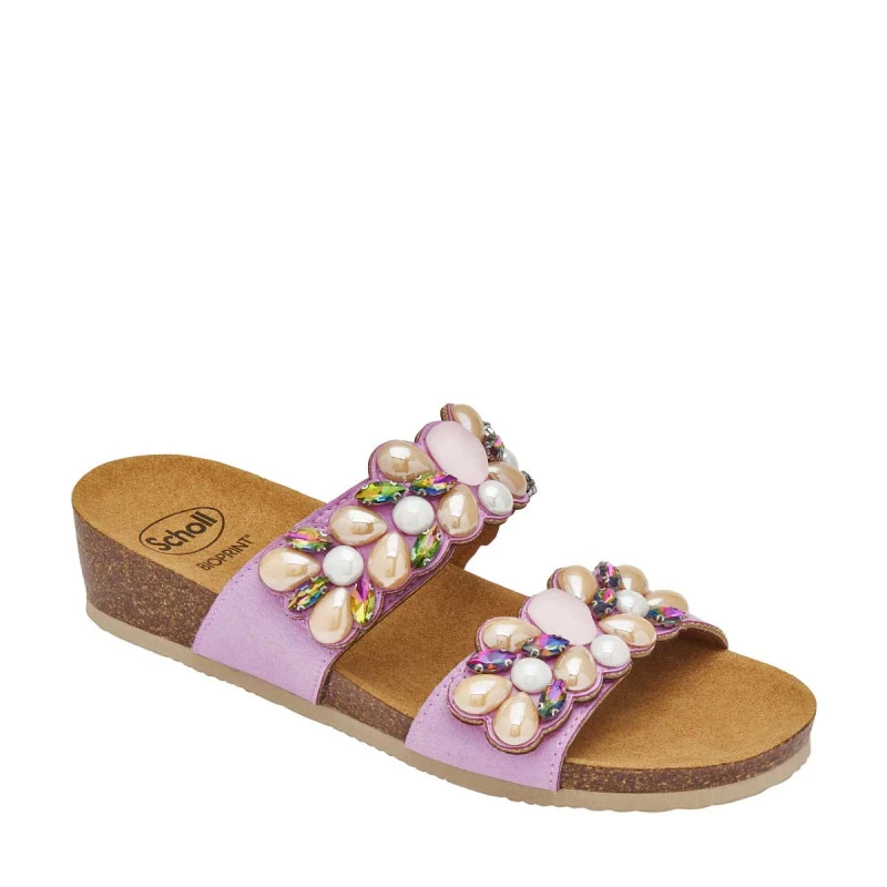 Sabot orthopédique femme - Scholl Palau 2 straps - rose multi