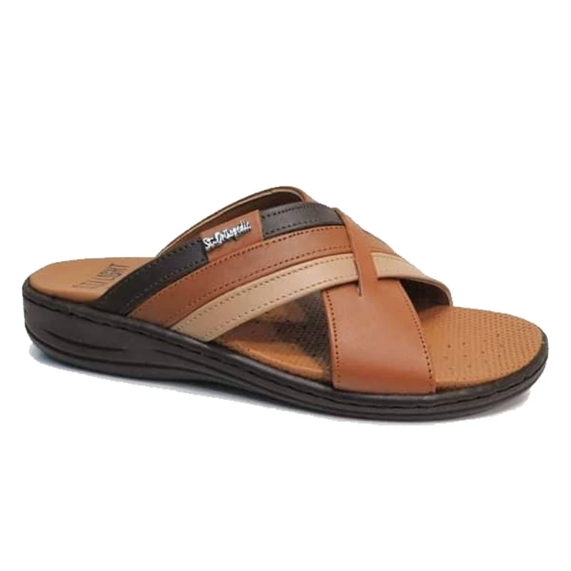 Sabot orthopédique homme – STI – Caramel marron beige