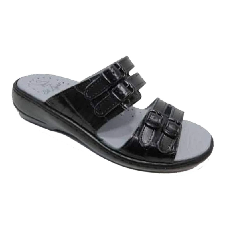 Sabot orthopédique femme – STI – Noir croco