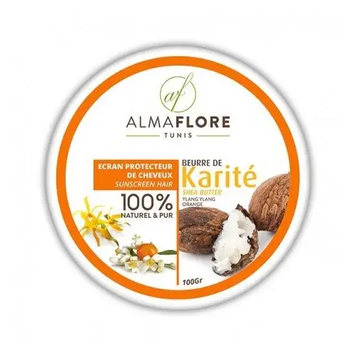 ALMAFLORE BEURRE DE KARITE YLANG YLANG ET ORANGE 100GR