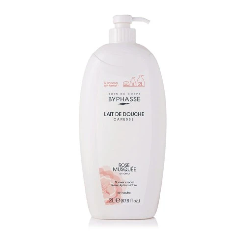 BYPHASSE CARESSE LAIT DE DOUCHE ROSE MUSQUEE 2L