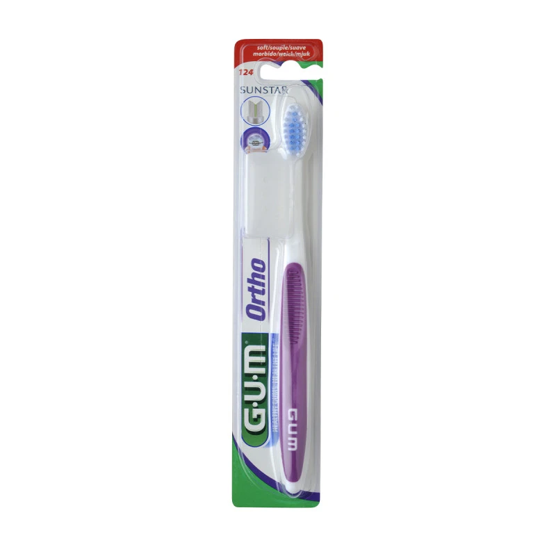 Brosse à dents - GUM Sunstar Ortho - Soft 124