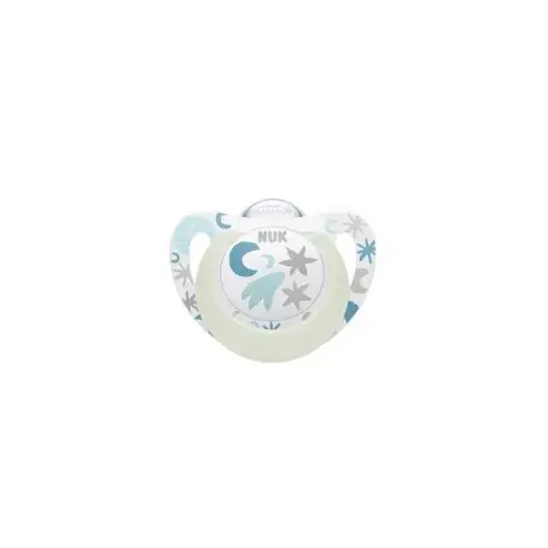 NUK SUCETTE STAR NIGHT EN SILICONE 0-6M