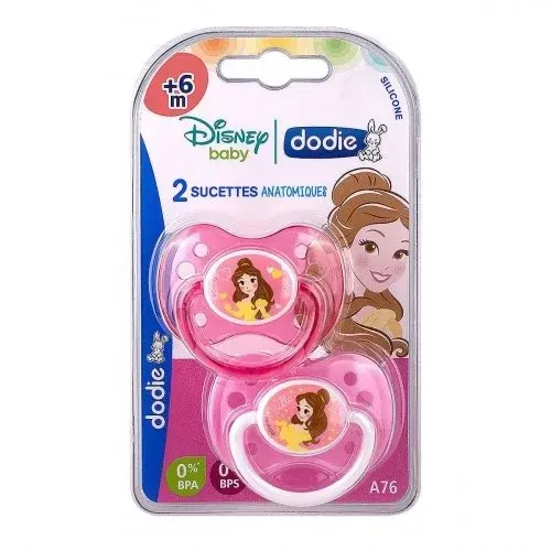 DODIE 2 SUCETTES ANATOMIQUES SILICONE 6 MOIS ET +