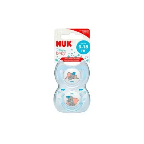 NUK DISNEY BABAY 2 SUCETTES EN SICLICONE GARCON 6-18M