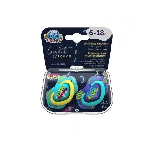 CANPOL BABIES SUCETTE UNIVERSELLE 6-18M NEON LOVE