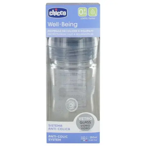 BIBERON WELL-BEING EN VERRE 150 ML - FLUX LENT