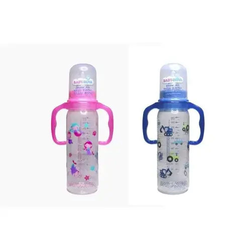 BABY NOVA BIBERON EN PLASTIC AVEC ANSES 250ML