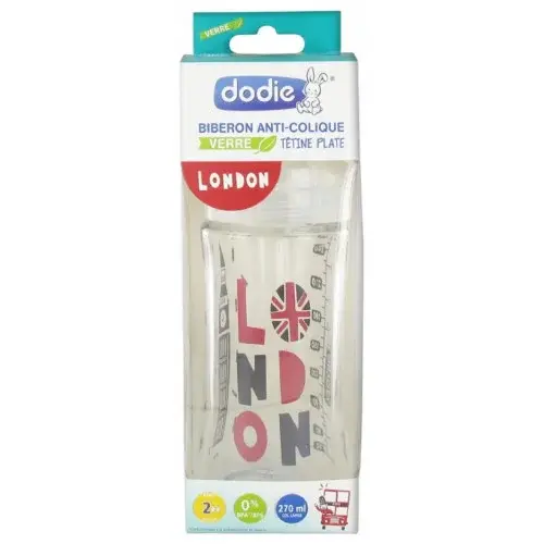 DODIE BIBERON VERRE SENSATION+ 270 ML - MODELE LONDON