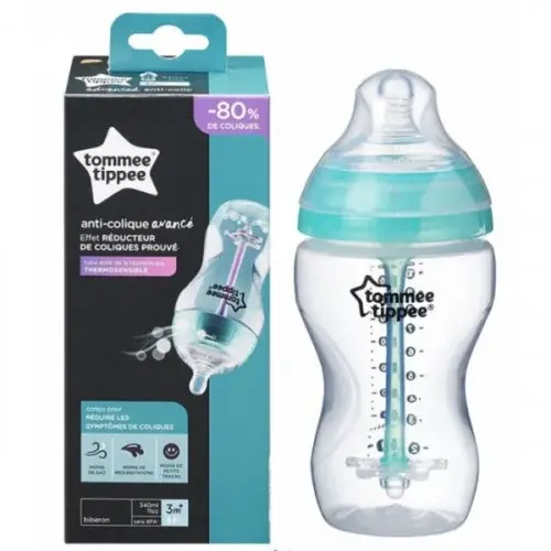 TOMMEE TIPPEE BIBERON ADVANCED ANTI-COLIQUE TURQUOISE 3M+ 340ML