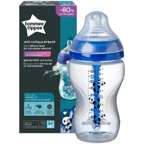 TOMMEE TIPPEE BIBERON ADVANCED ANTI-COLIQUE BLEU 3M+ 340ML