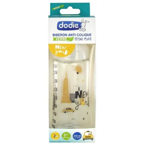 DODIE BIBERON VERRE SENSATION+ 270 ML - MODELE NEW YORK