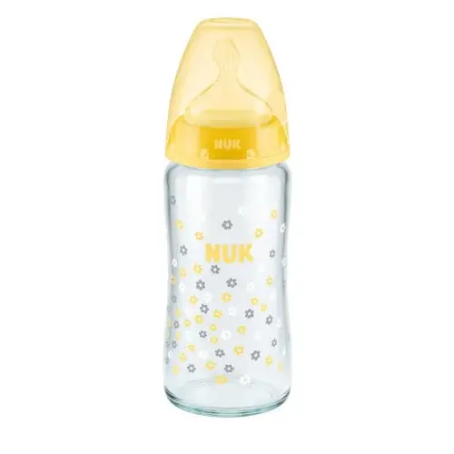 NUK BIBERON EN VERRE FIRST CHOICE 0-6 MOIS, 240ML