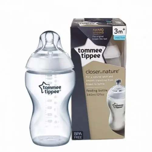 TOMMEE TIPPEE CLOSER TO NATURE BIBERON BLANC 3M+ 340ML