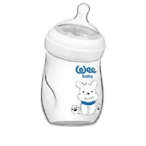 WEE BABY BIBERON NATUREL LARGE EN VERRE 180 ML