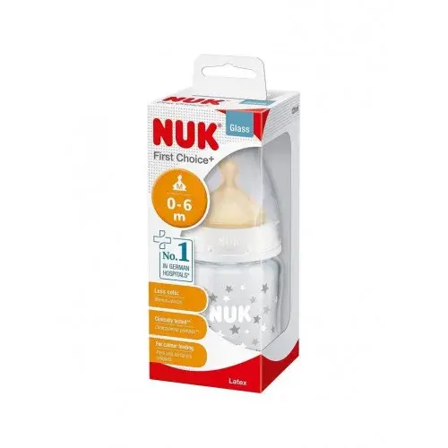 NUK BIBERON VERRE LARGE FIRST CHOICE 0-6M 120 ML