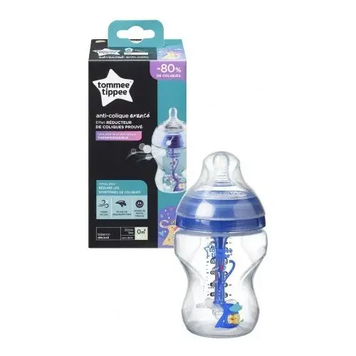 TOMMEE TIPPEE BIBERON ADVANCED ANTI-COLIQUE BLEU 0M+ 260ML