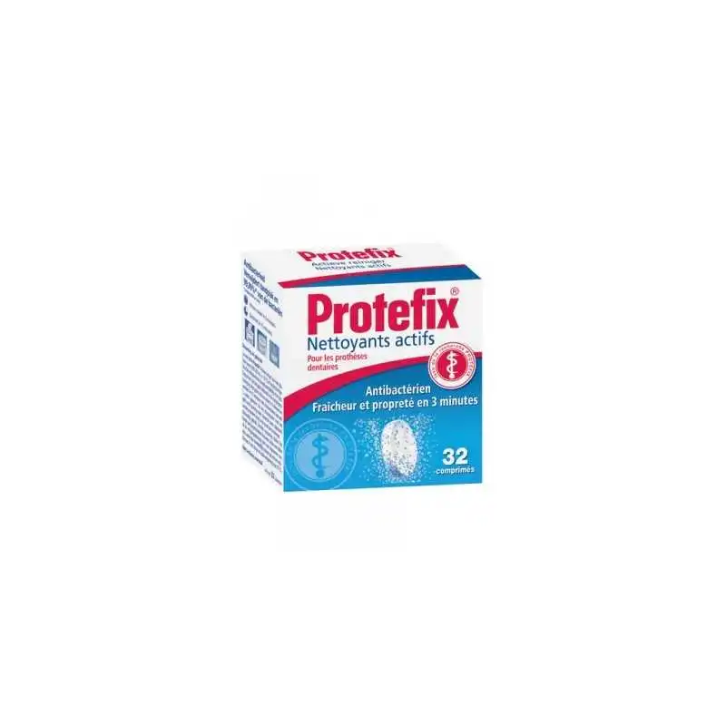 Protefix - Nettoyants actifs pour prothèses dentaires - 32 comprimées