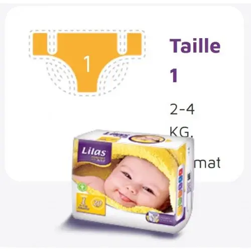 Lilas Couche BB 2-4 Kg Confort max actif pharmacie , 20 pièces