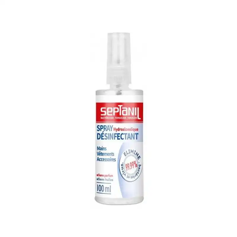 Septanil désinfectant - Spray hydroalcoolique - 100ml