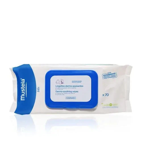 MUSTELA LINGETTES DERMO APAISANTES PARFUMEES *70 LINGETTES