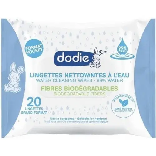 DODIE LINGETTES NETTOYANTES A L'EAU X 20