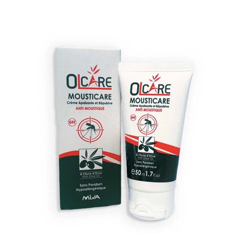 Crème répulsive et apaisante - Olcare Mousticare - 50ml