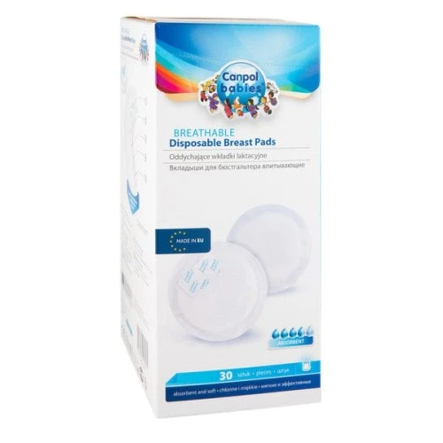 CANPOL BABIES 30 COUSSINETS D'ALLAITEMENT ABSORBANTS