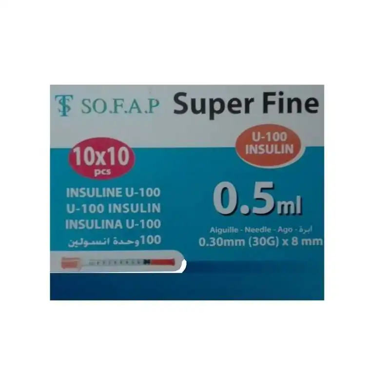 Seringue d'insuline - SO.F.A.P Super Fine - 0.5ml