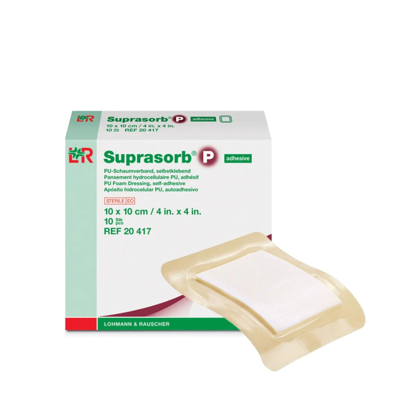 Pansement hydrocellulaire adhésif stérile - Suprasob P - 10cm x 10cm - 1 pièce