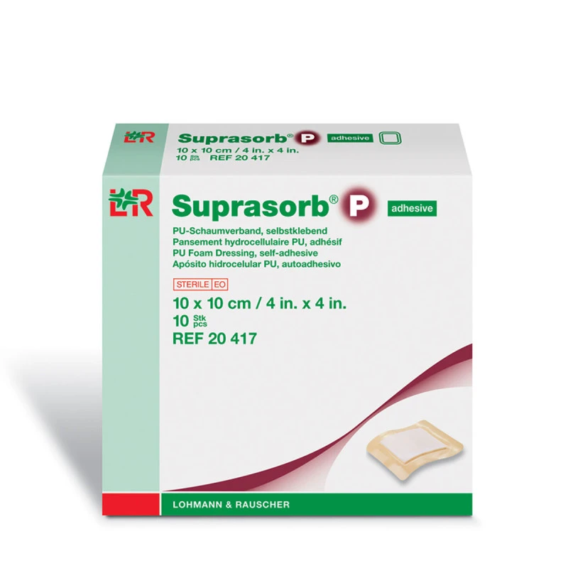 Suprasob P - Pansement hydrocellulaire adhésif stérile - 10cm x 10cm - boite de 10pcs