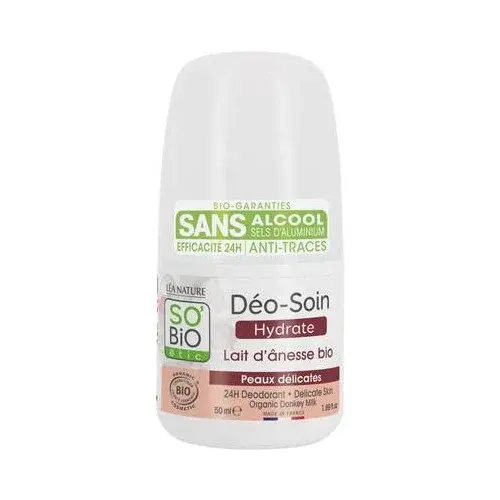 SO'BiO Déodorant lait d'anesse peaux délicates , 50ml