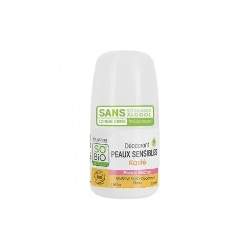 SO'BiO Déodorant NUTRITION karité peaux sèches- 50ml