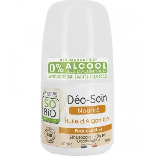 SO'BIO DEO-SOIN NOURRIT HUILE D'ARGAN BIO 50ML