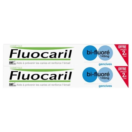 FLUOCARIL DENTIFRICE BI-FLUORE GENCIVES 145MG 2X75ML