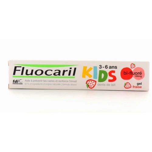 FLUOCARIL KIDS 3-6 ANS GEL DENTIFRICE BI-FLUORE FRAISE 50ML