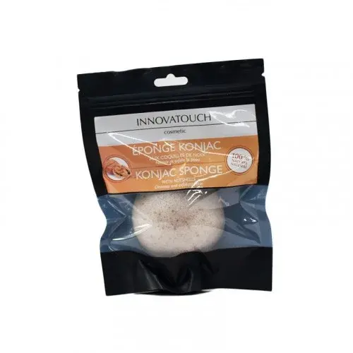 INNOVATOUCH EPONGE KONJAC AUX COQUILLES DE NOIX