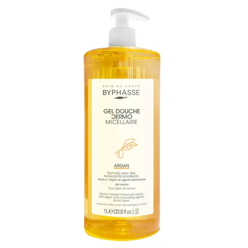 BYPHASSE GEL DOUCHE DERMO MICELLAIRE ARGAN 1L