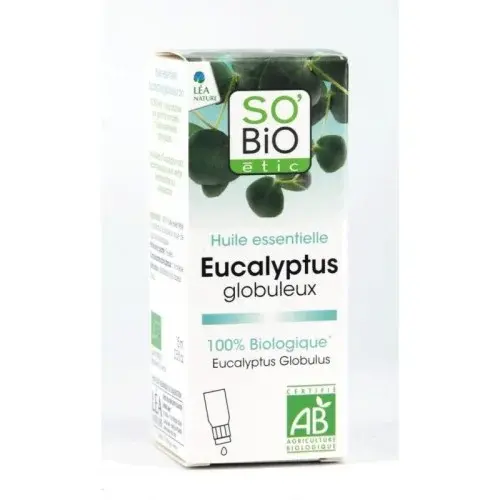 SO'BIO Huile essentielle eucalyptus Bio,10 mL