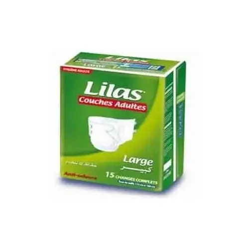 Lilas Couches Adultes Confort Protect Large, 15 pièces