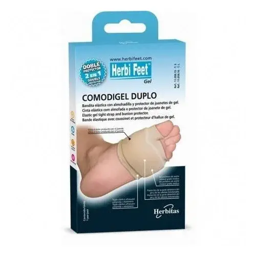 HERBI FEET COUSSINET DOUBLE PROTECTION METATARSIENNE ET D'ALLUX VALGUS