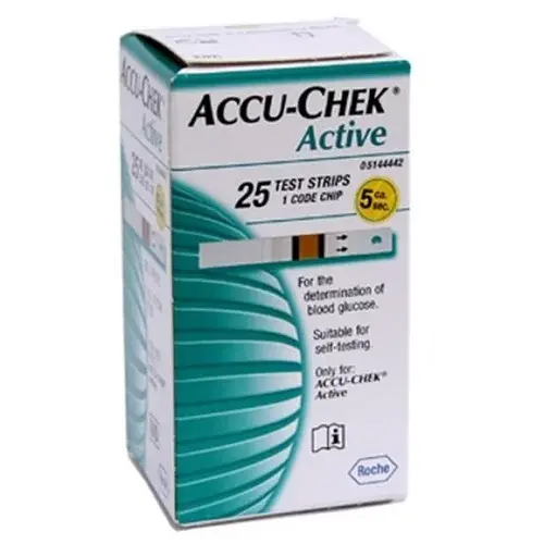 ACCU-CHEK Active BANDELETTES, 25 bandelettes