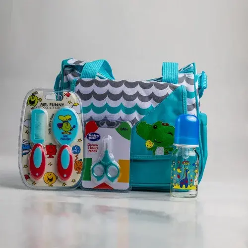 MINI TROUSSE BEBE DINOSAURE BLEU